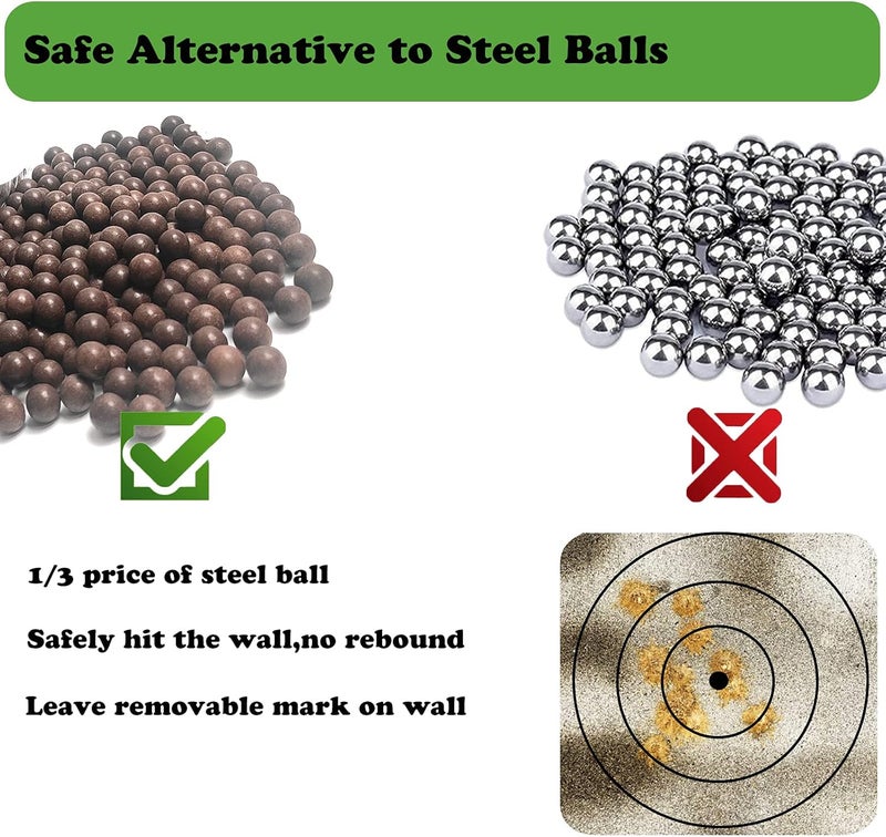 Timbocca Slingshot Ammo 1/2 Inch,Biodegradable Clay Sling Shot Ammo Ball 12mm - 13mm for Hunting and Target Practice - Image 3